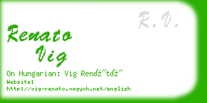 renato vig business card